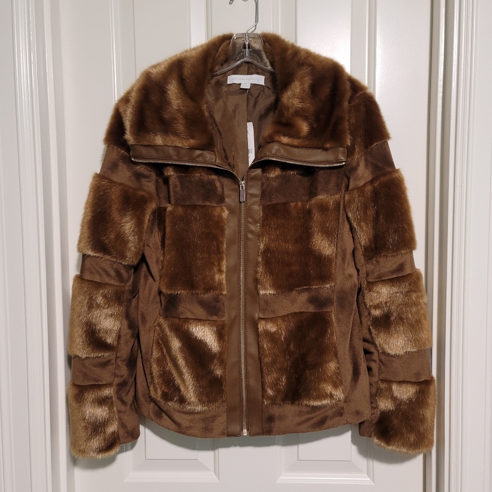 Faux fur coat